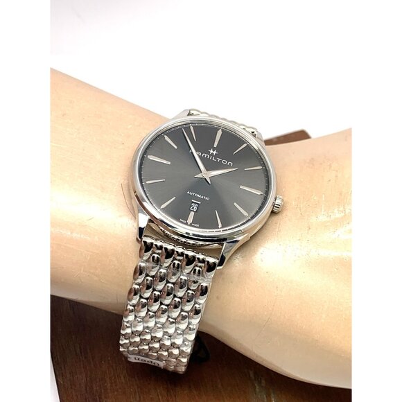 Hamilton Men's Watch H38525181 Jazzmaster Swiss Automatic Gray Dial Steel 40mm - Picture 6 of 15